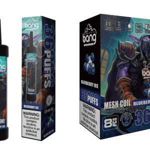 Nordlysets Kølighed i Hvert Sug Bang 36000 Puffs Blueberry Ice