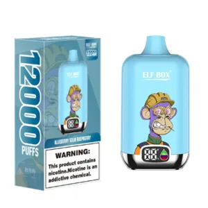 Revolutionen i lommen ELF BOX Digital 12000  Blueberry Sour Raspberry magi i København