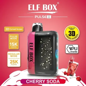 Elf Box Pulse X 25000 Cherry Soda – Fremtidens Vape med Dual Mesh