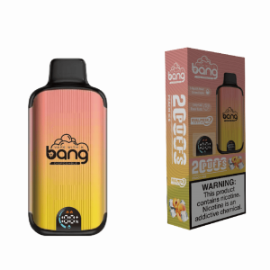 En ferskenfarvet drøm i skyerne Oplev Bang 20000 Puffs Peach Ice revolutionen