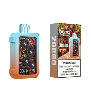Bang Tick Tock 20000 Puffs Peach Ice Hvor magisk mekanik møder den uendelige sommerfriskhed