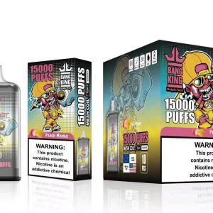 En Tropisk Drøm på Display Bang King Digital 15000 Puffs Peach Mango Din e-cigaretbutik favorit