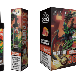 Den Tropiske Gigant Bang 36000 Puffs Peach Mango Watermelon Din ultimative e-cigaretoplevelse