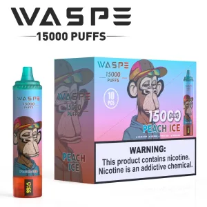 Den uimodståelige og forfriskende WASPE 15000 Puffs Peach Ice – En teknologisk og luksuriøs smagsoplevelse i særklasse