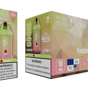 Den sofistikerede granatæble-drøm Bang 15000 Puffs Pomegranate Din nye favorit hos din e-cigaretbutik