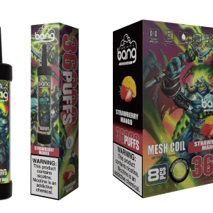 Den røde tropestorm i København Oplev Bang 36000 Puffs Strawberry Mango