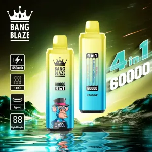 Bang Blaze 60000 Puffs  Revolutionerende 4-i-1 engangsvape med LED-skærm