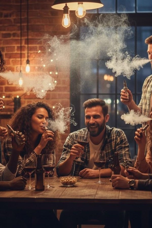 Den kølige fornemmelse af menthol e væske i den danske vinter